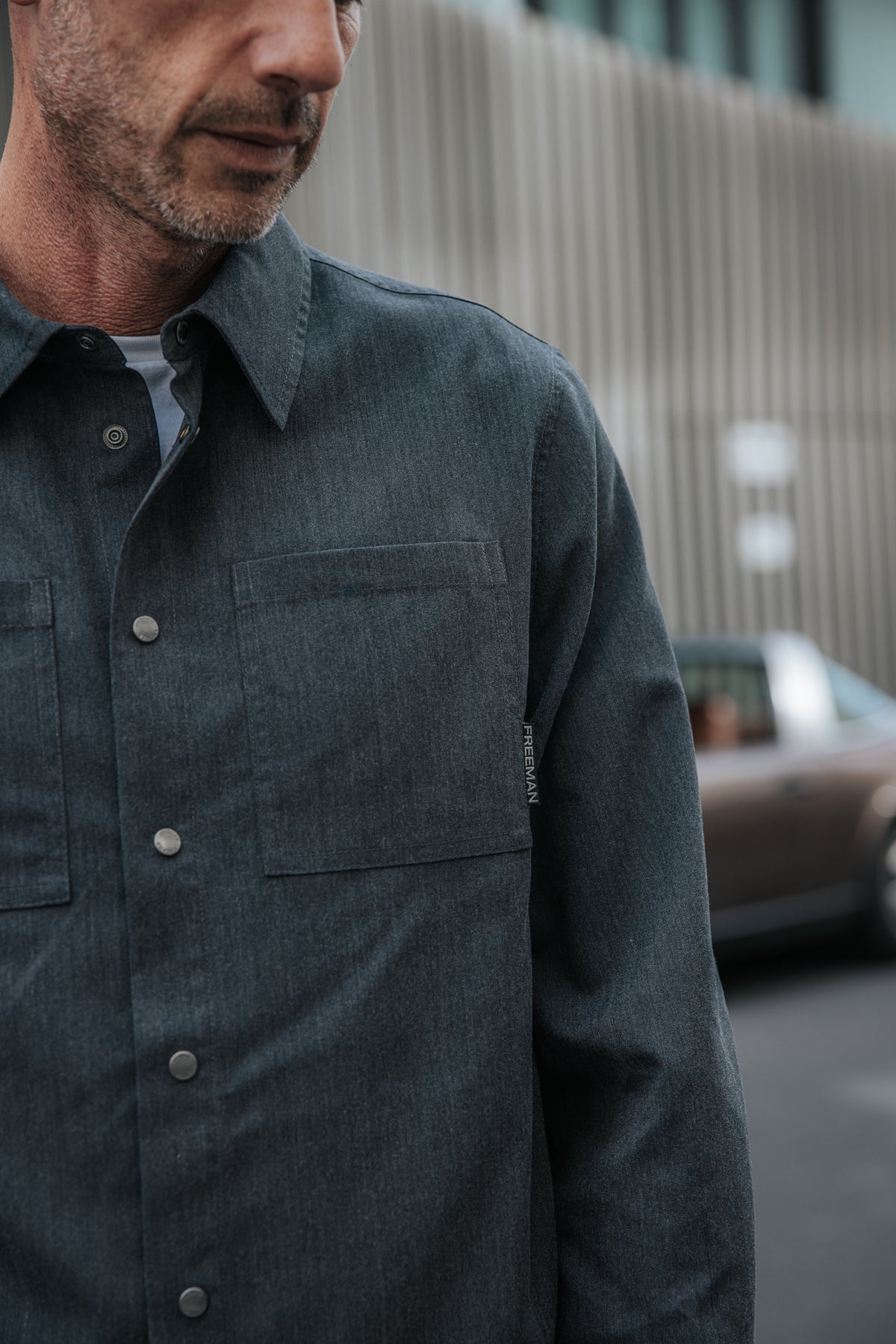

Langarmhemd Herren Kalel Botan charcoal grey | Freeman T. Porter