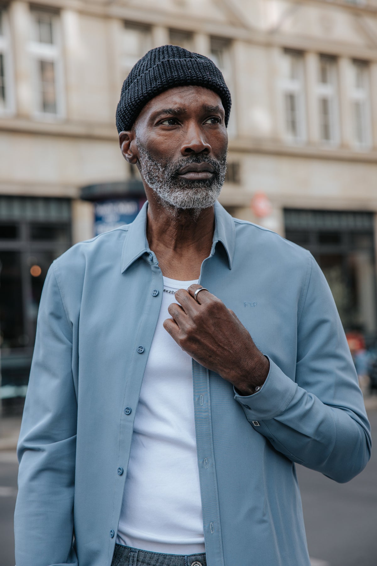 

Langarmhemd Herren Yoris Harden mid blue | Freeman T. Porter