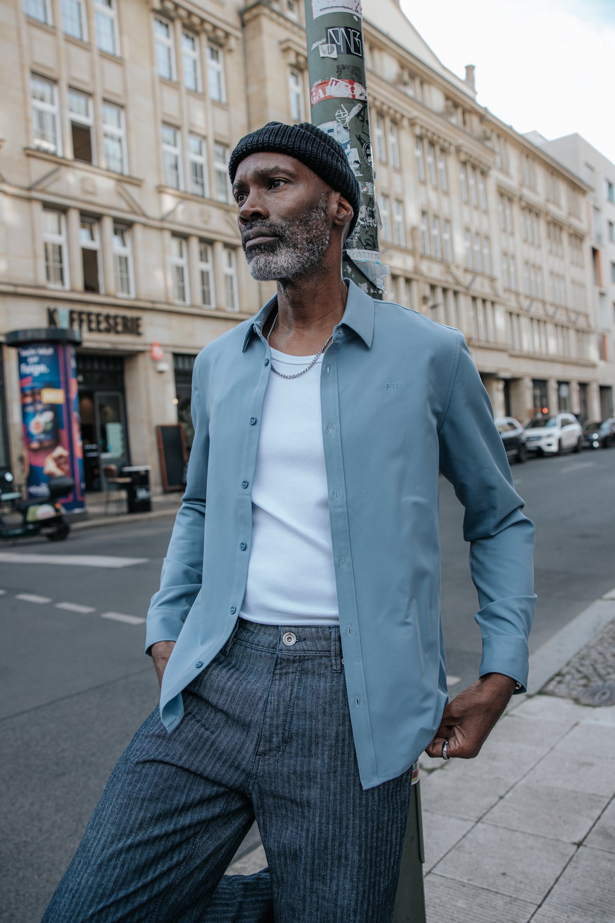 

Langarmhemd Herren Yoris Harden mid blue | Freeman T. Porter