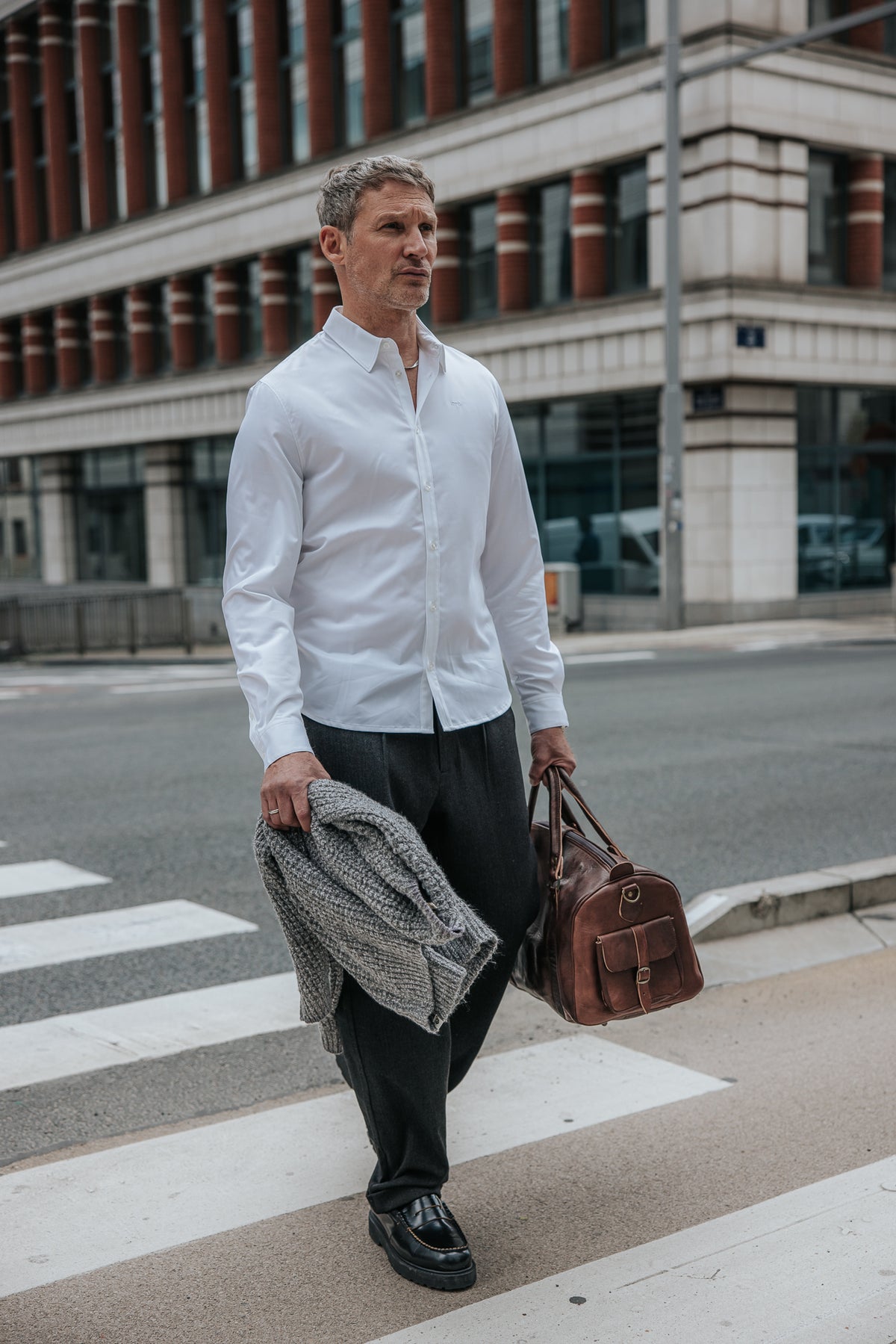 

Chemise manches longues Homme Yoris Hadley white | Freeman T. Porter