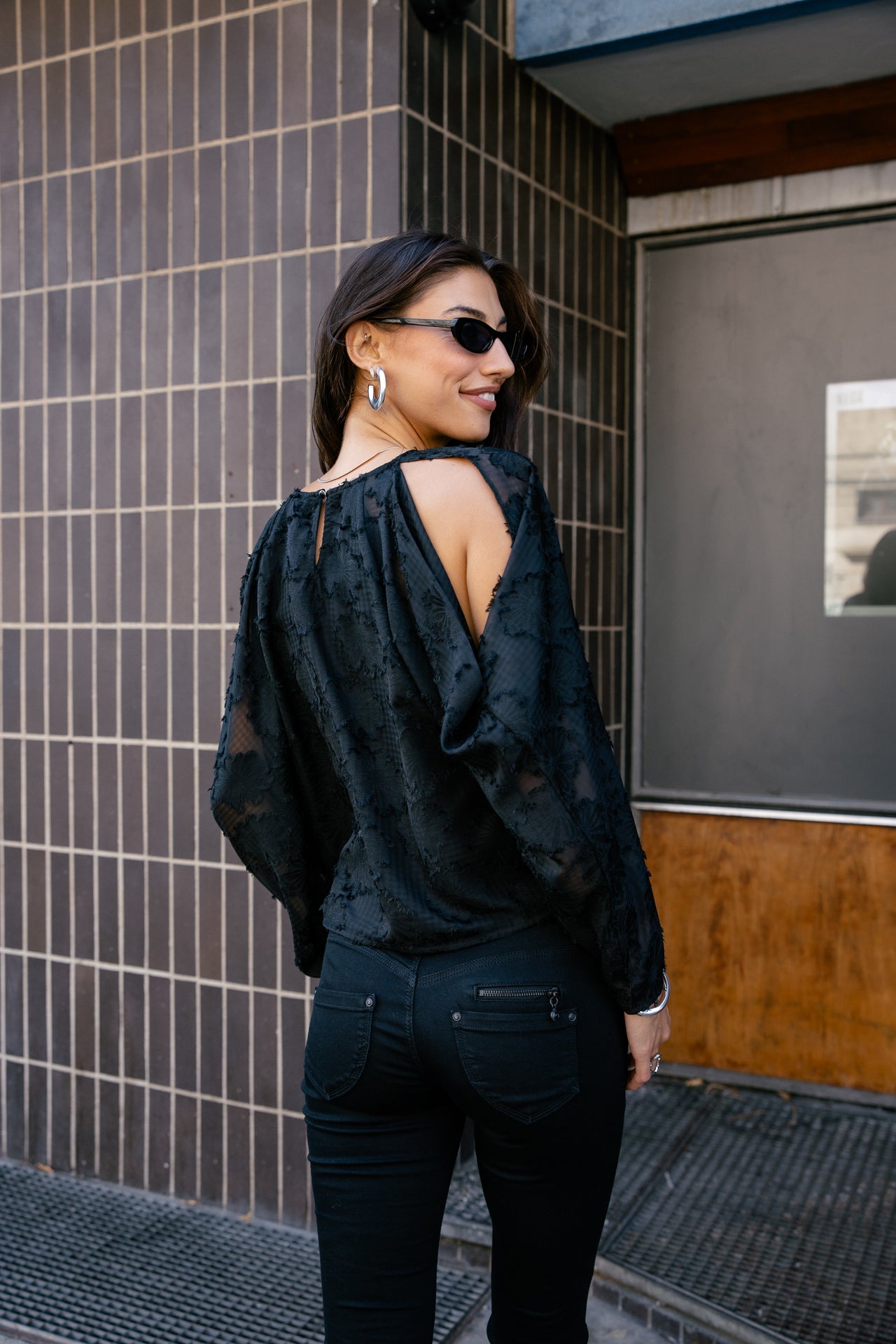 

Top épaules dénudées dentelle Femme Telcie Black Dalhia black | Freeman T. Porter