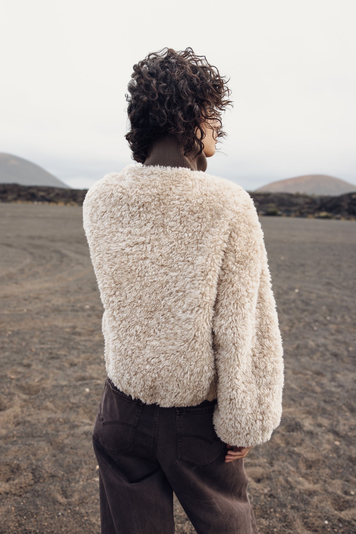 

Veste Sherpa Femme Veena Fur ecru | Freeman T. Porter