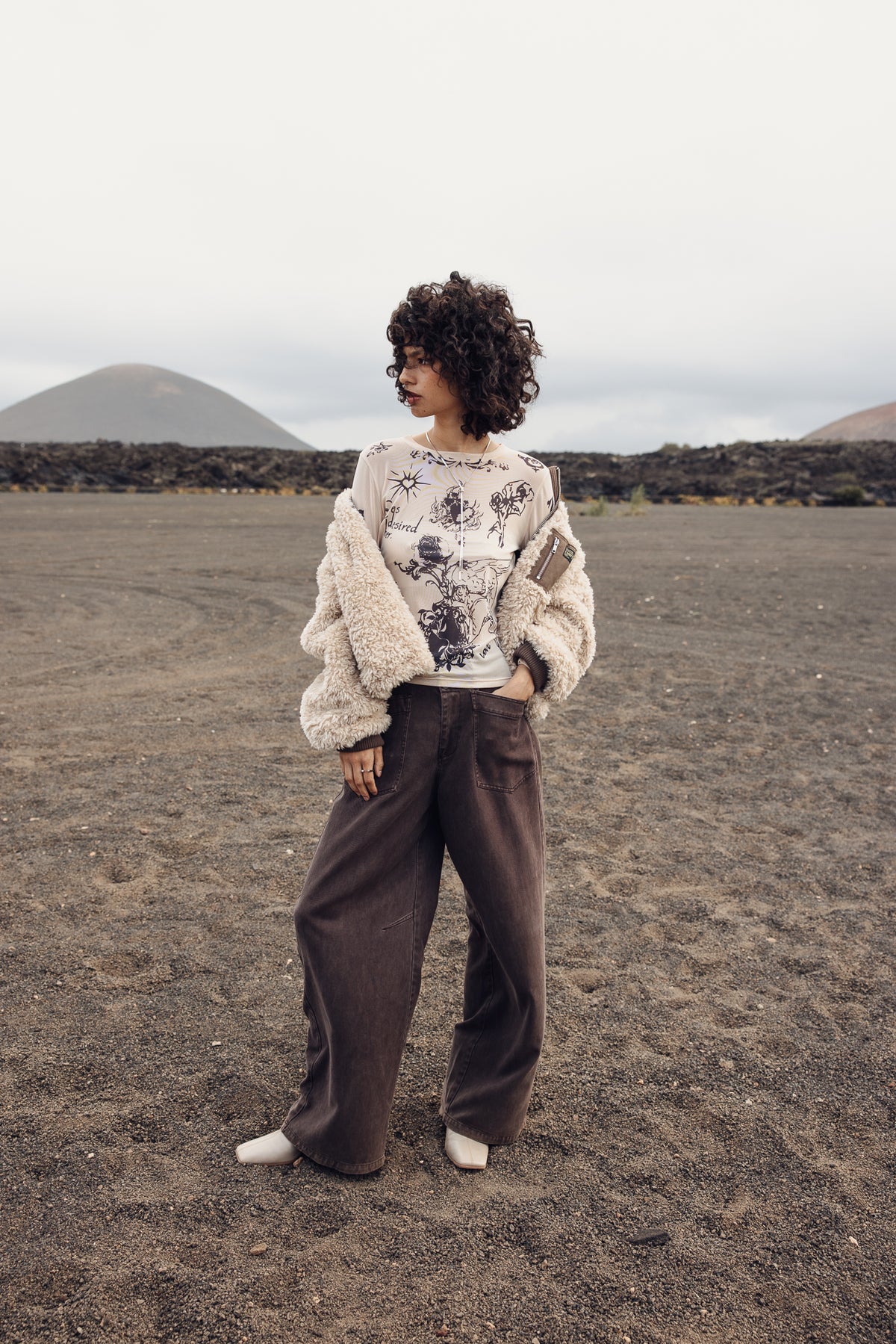 

Veste Sherpa Femme Veena Fur ecru | Freeman T. Porter