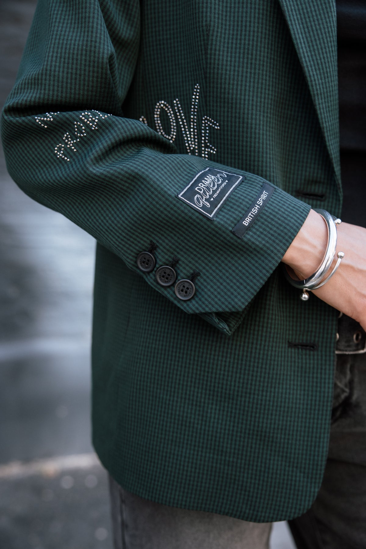 

Blazer bi-color avec strass Femme Varel Mix green | Freeman T. Porter