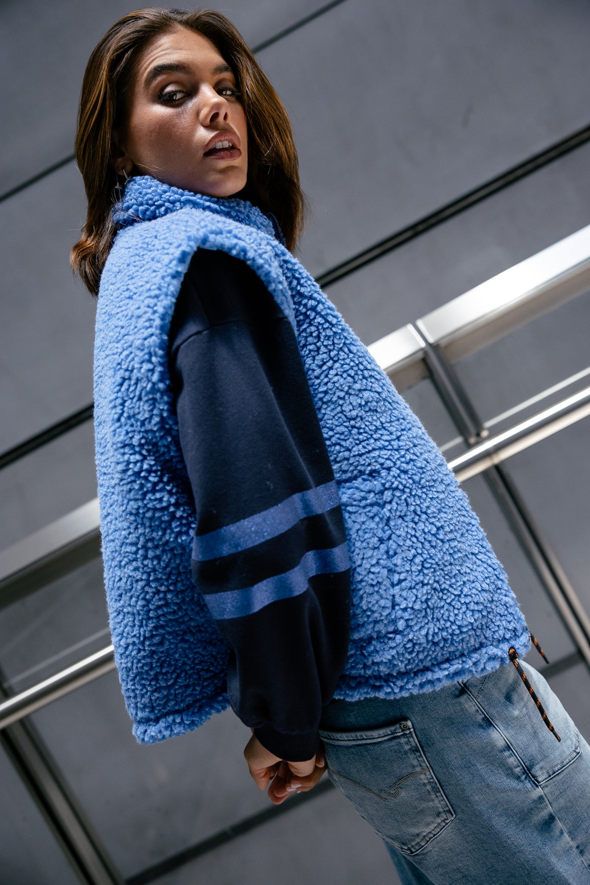 

Vest Women Vianca Sherpa turkish sea | Freeman T. Porter