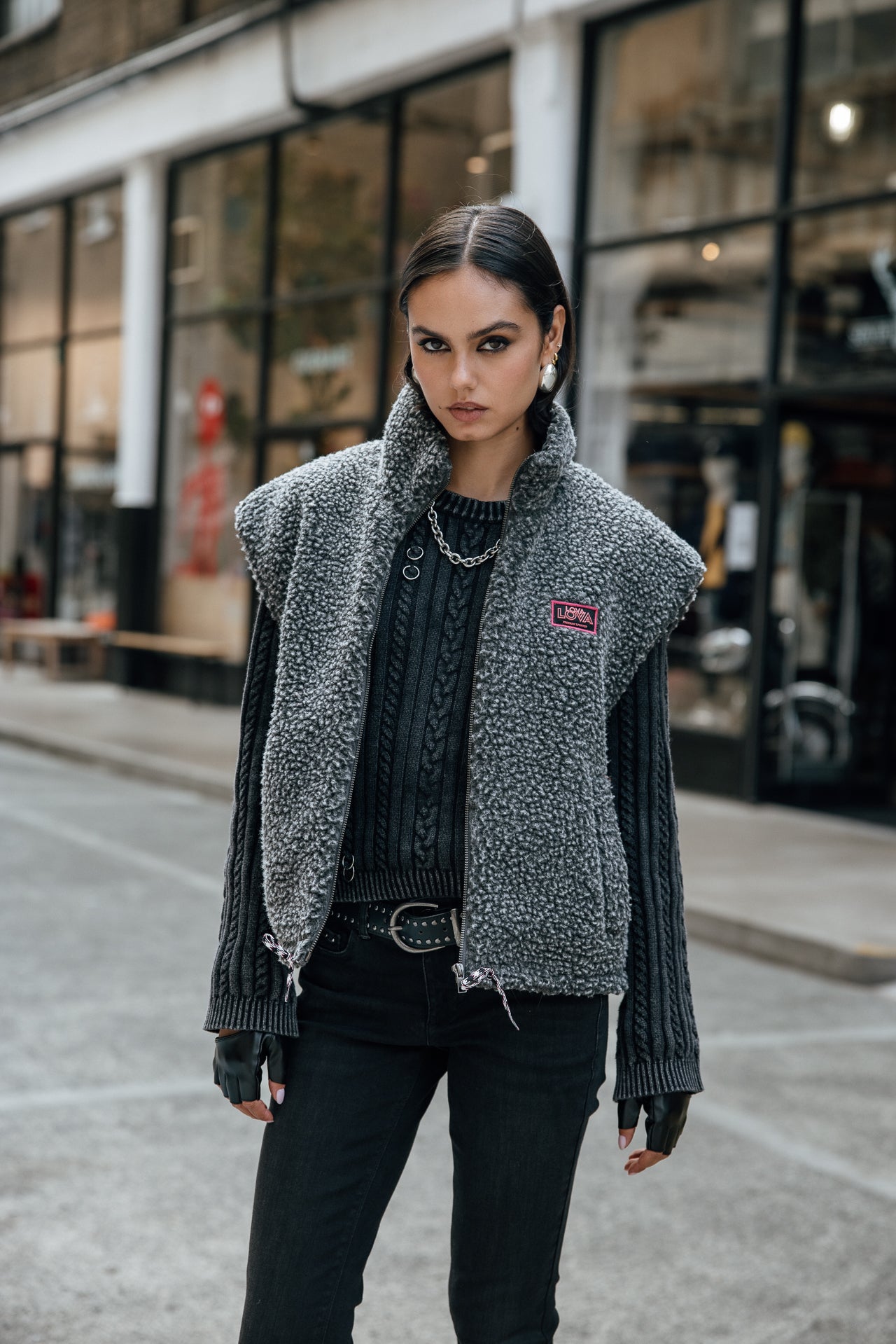  
            

Ärmellose Weste Damen Vianca Sherpa carbone | Freeman T. Porter
          