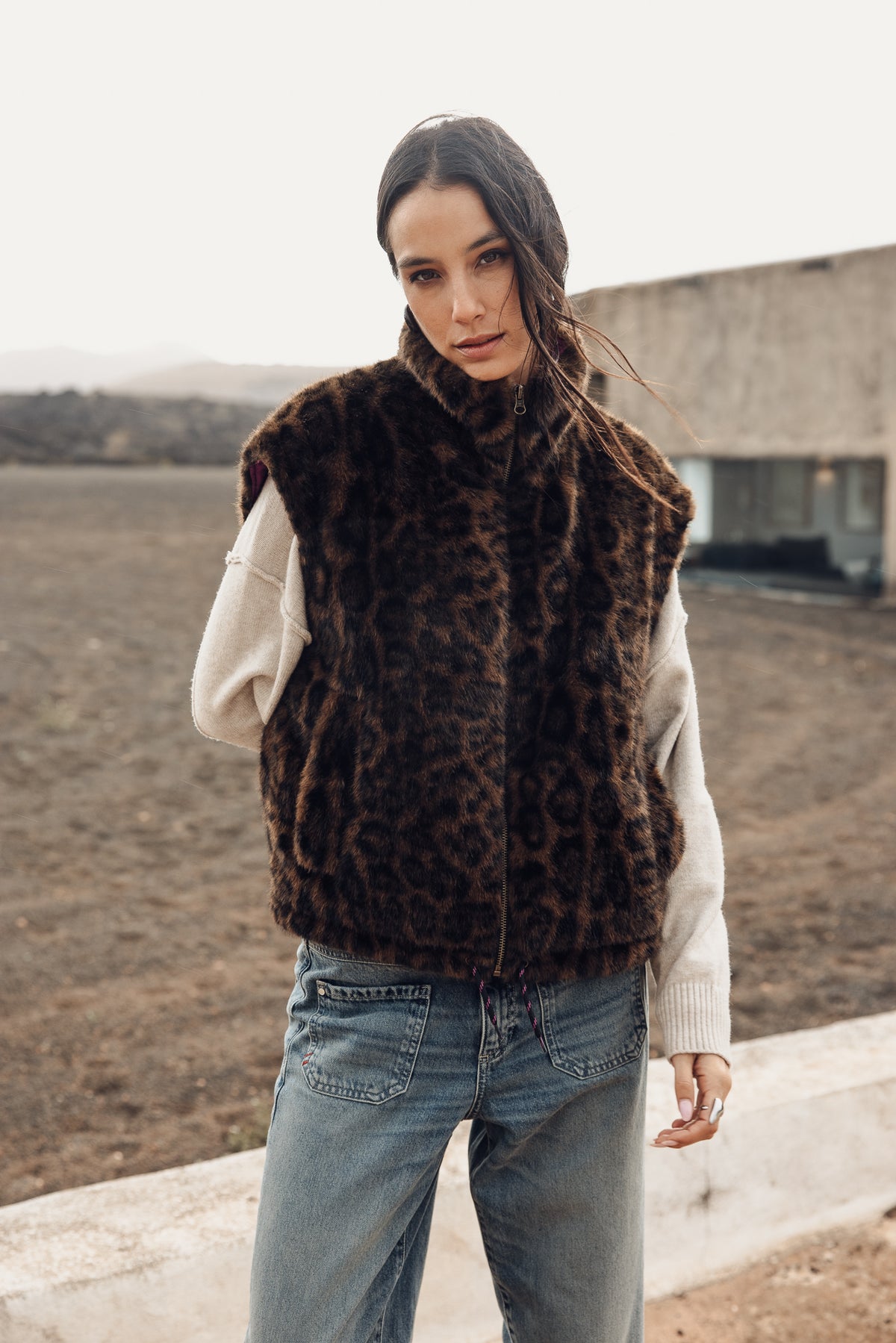   
            

Ärmellose Weste Damen Vianca Leopard Fur original | Freeman T. Porter
          