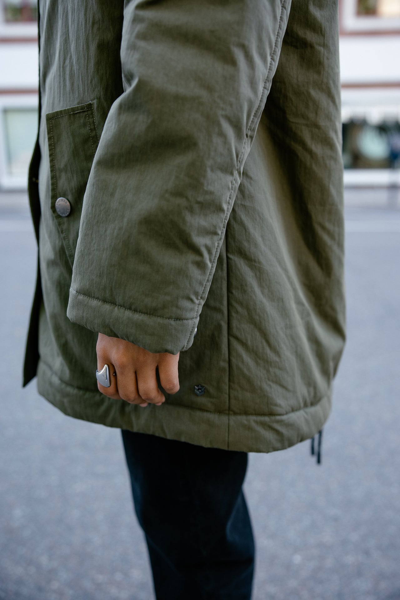 

Parka mit Kapuze und Pelz Damen Vira fur burnt olive | Freeman T. Porter