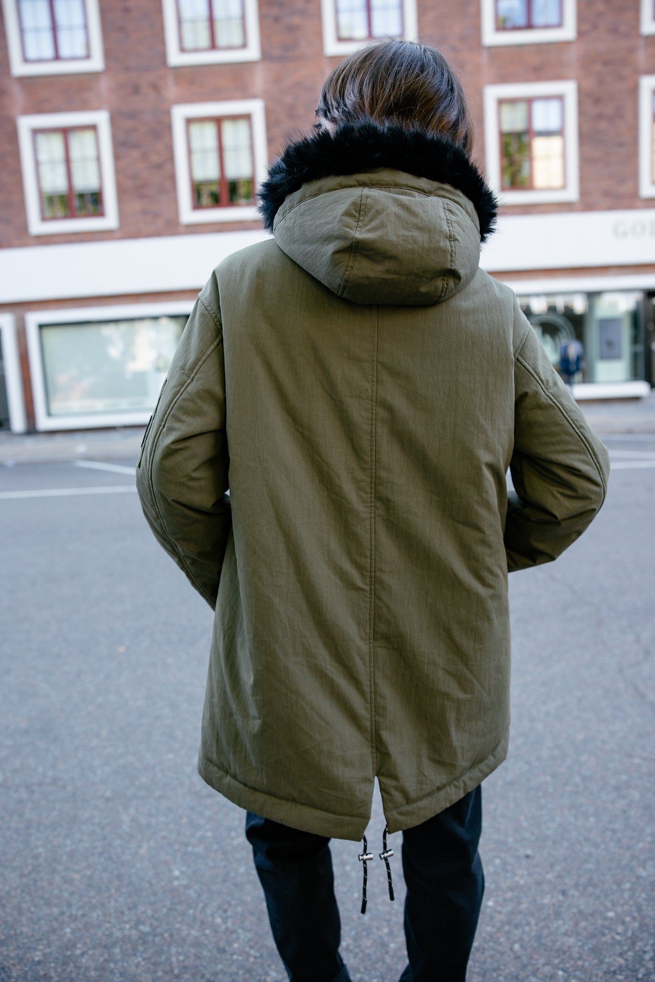 

Parka mit Kapuze und Pelz Damen Vira fur burnt olive | Freeman T. Porter