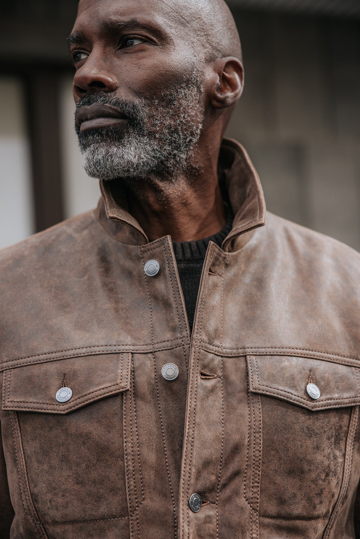 

Veste en cuir Homme Rickon waxy brown | Freeman T. Porter