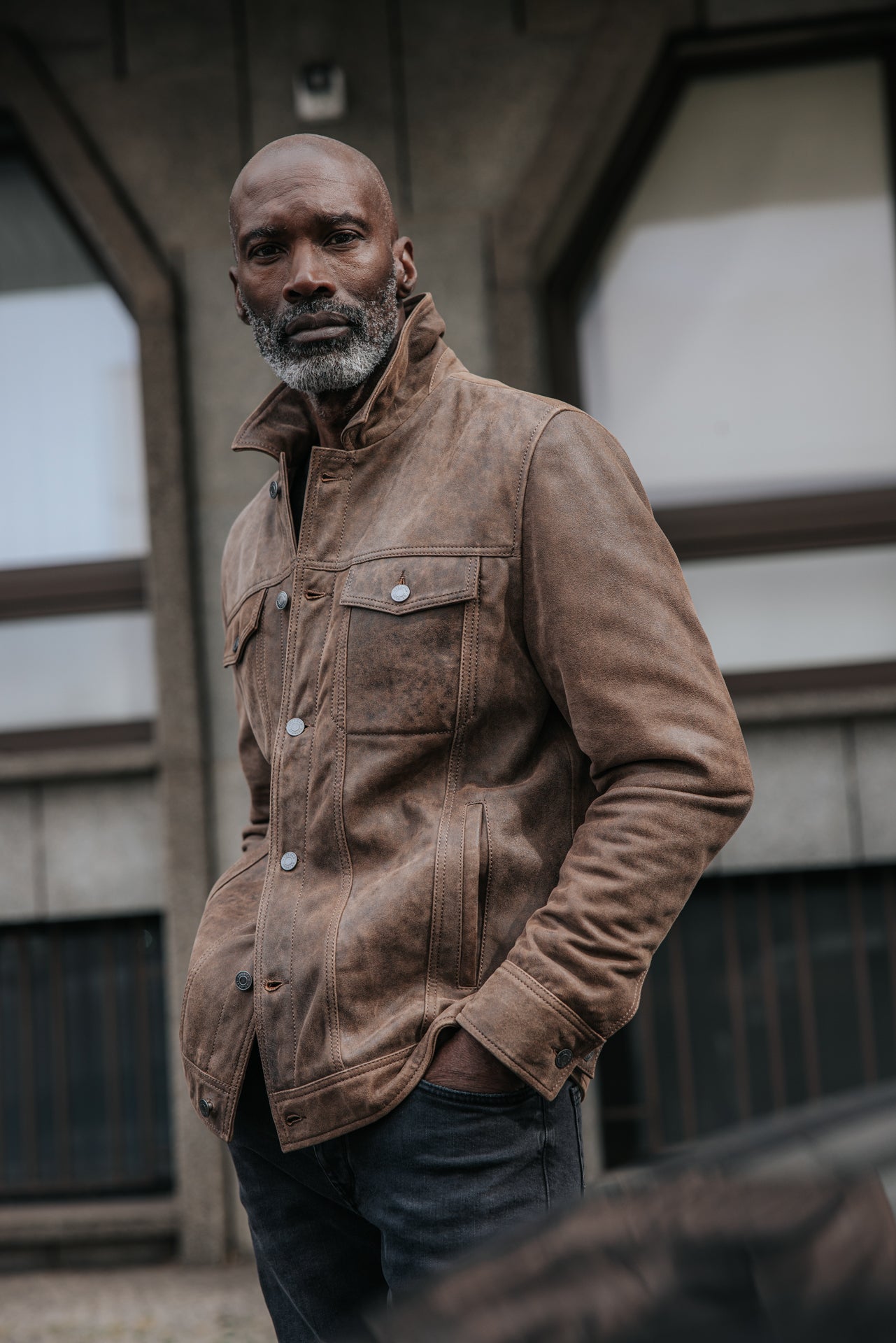 

Veste en cuir Homme Rickon waxy brown | Freeman T. Porter