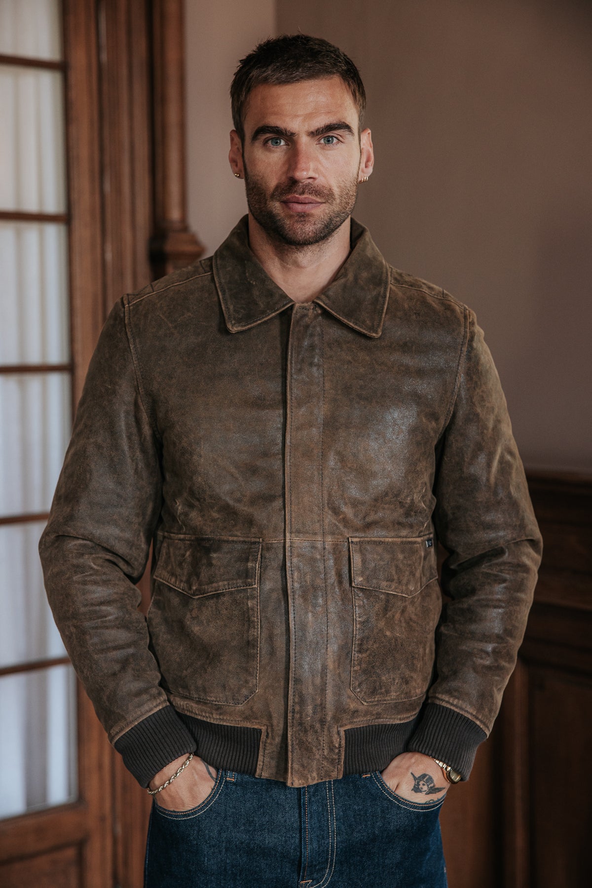   
            

Leder-Bomberjacke Herren Rodwell Aged brown | Freeman T. Porter
          