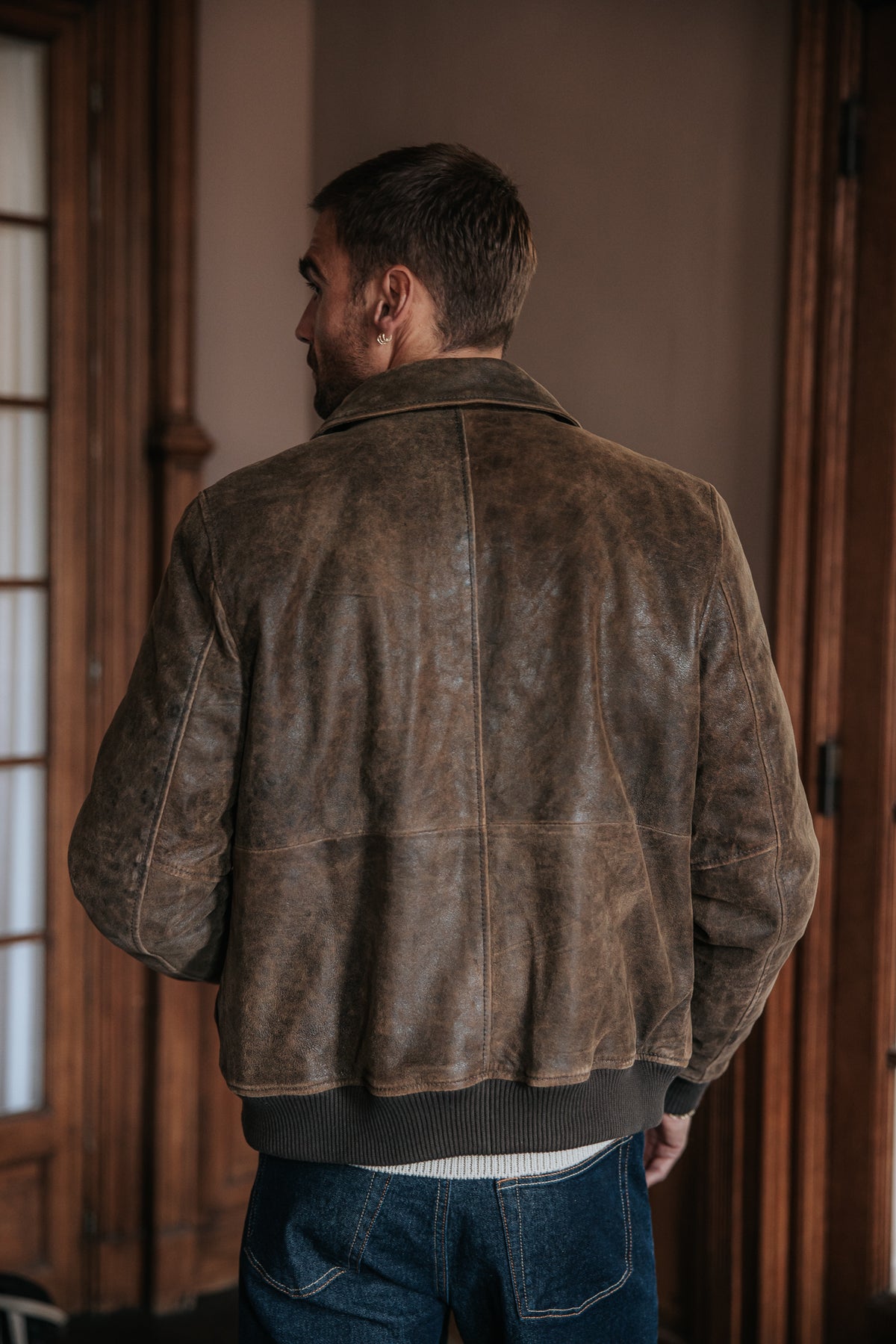 

Leder-Bomberjacke Herren Rodwell Aged brown | Freeman T. Porter
