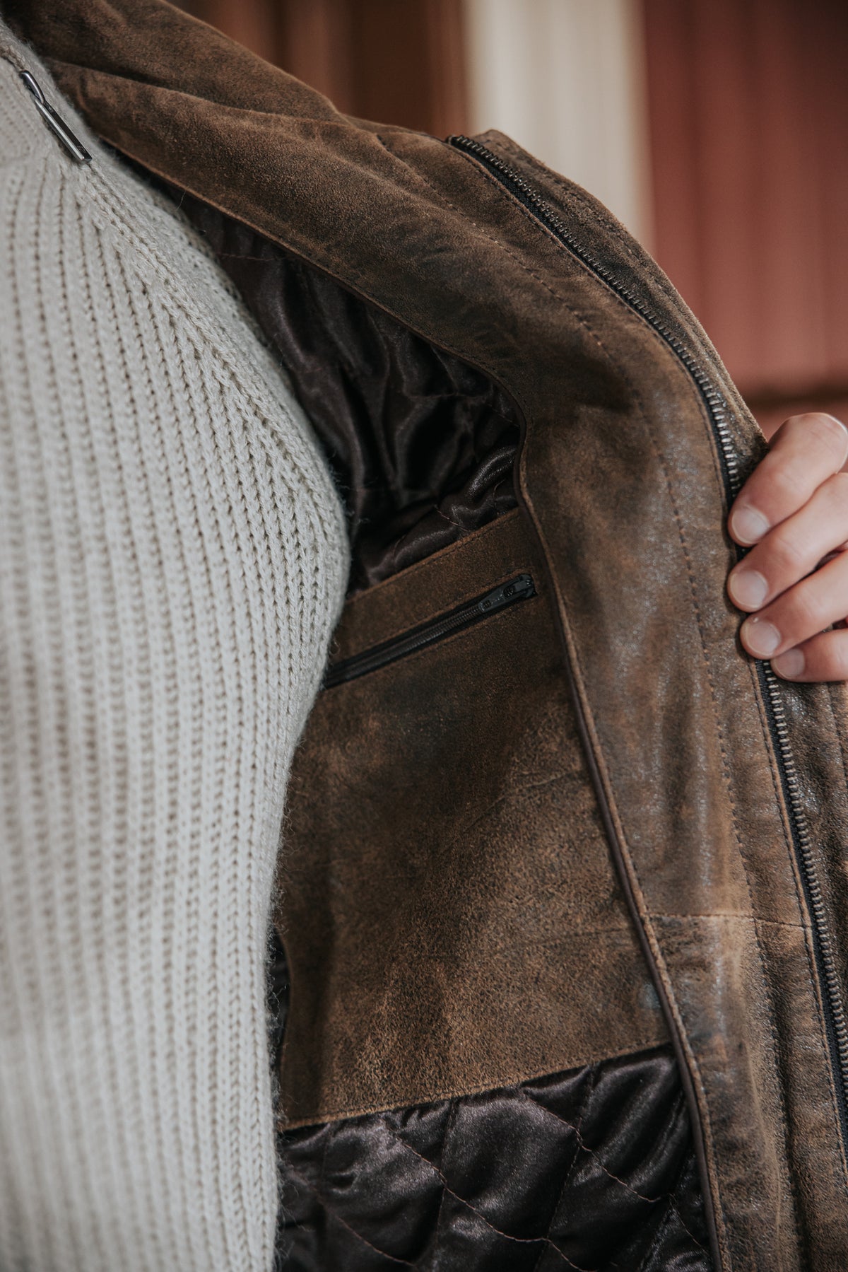 

Leder-Bomberjacke Herren Rodwell Aged brown | Freeman T. Porter