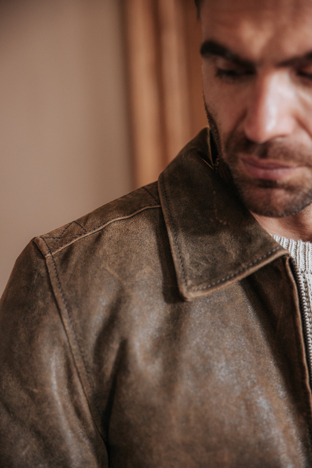 

Leder-Bomberjacke Herren Rodwell Aged brown | Freeman T. Porter