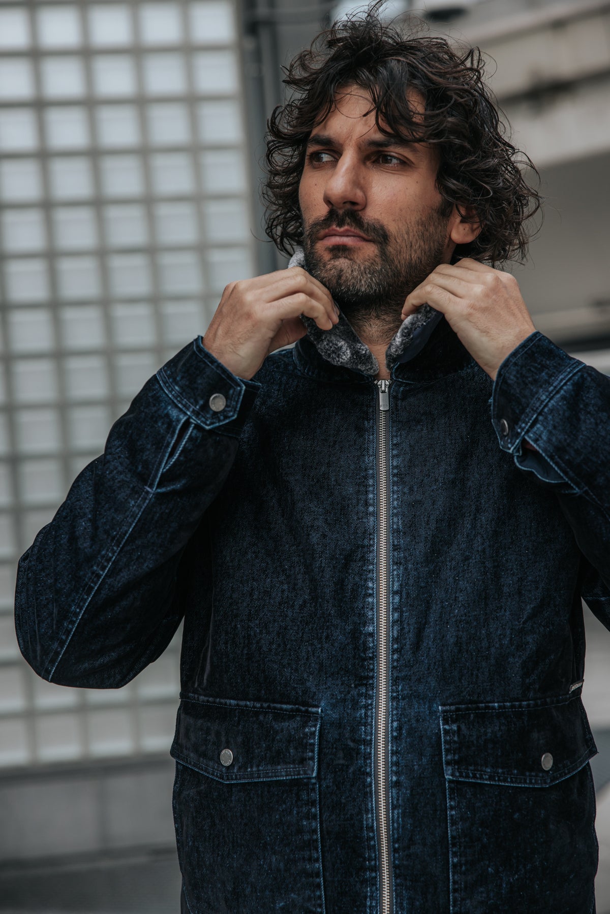 

Jacke mit abnehmbarem Kragen Herren Rickard Stark navy | Freeman T. Porter