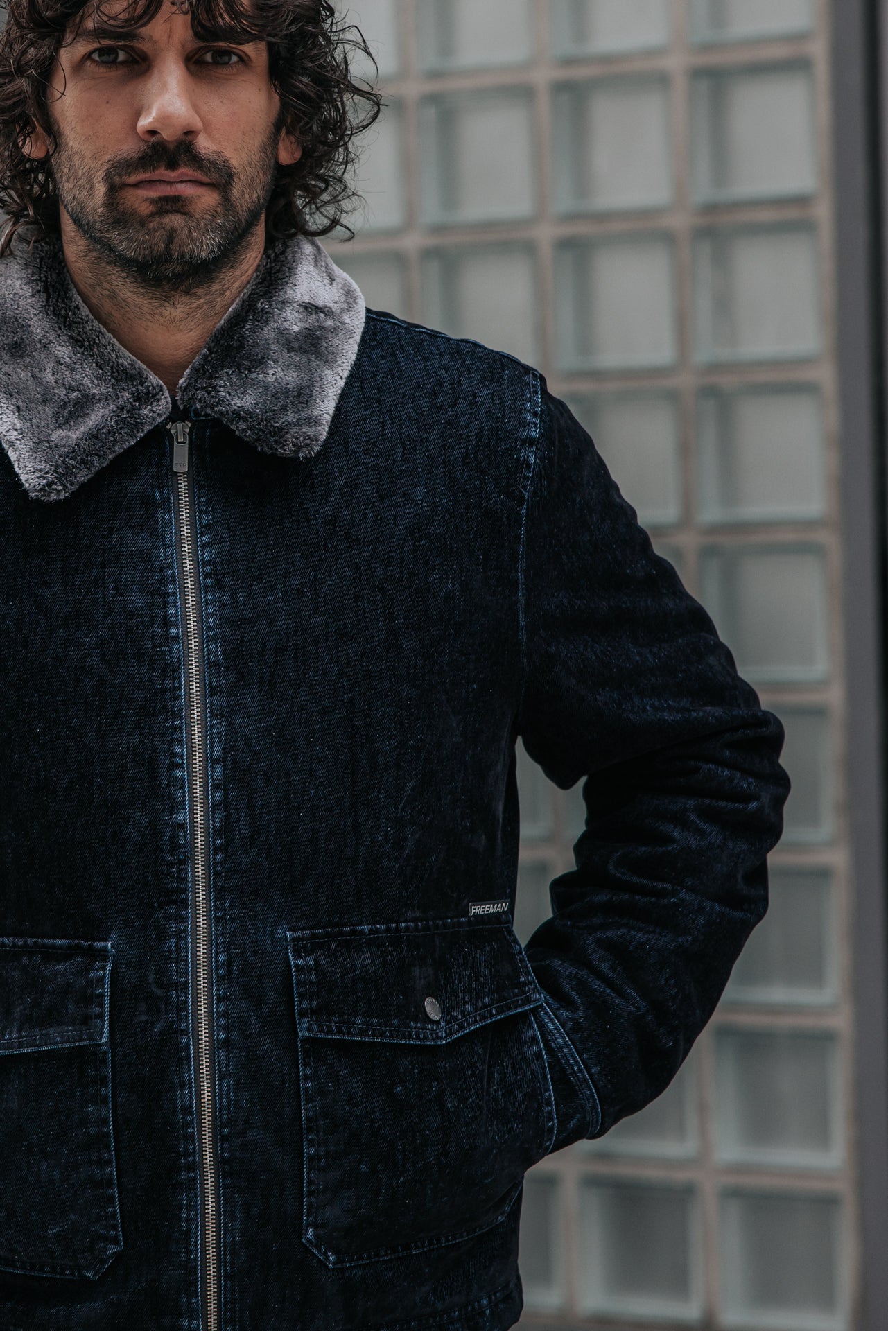 

Jacke mit abnehmbarem Kragen Herren Rickard Stark navy | Freeman T. Porter