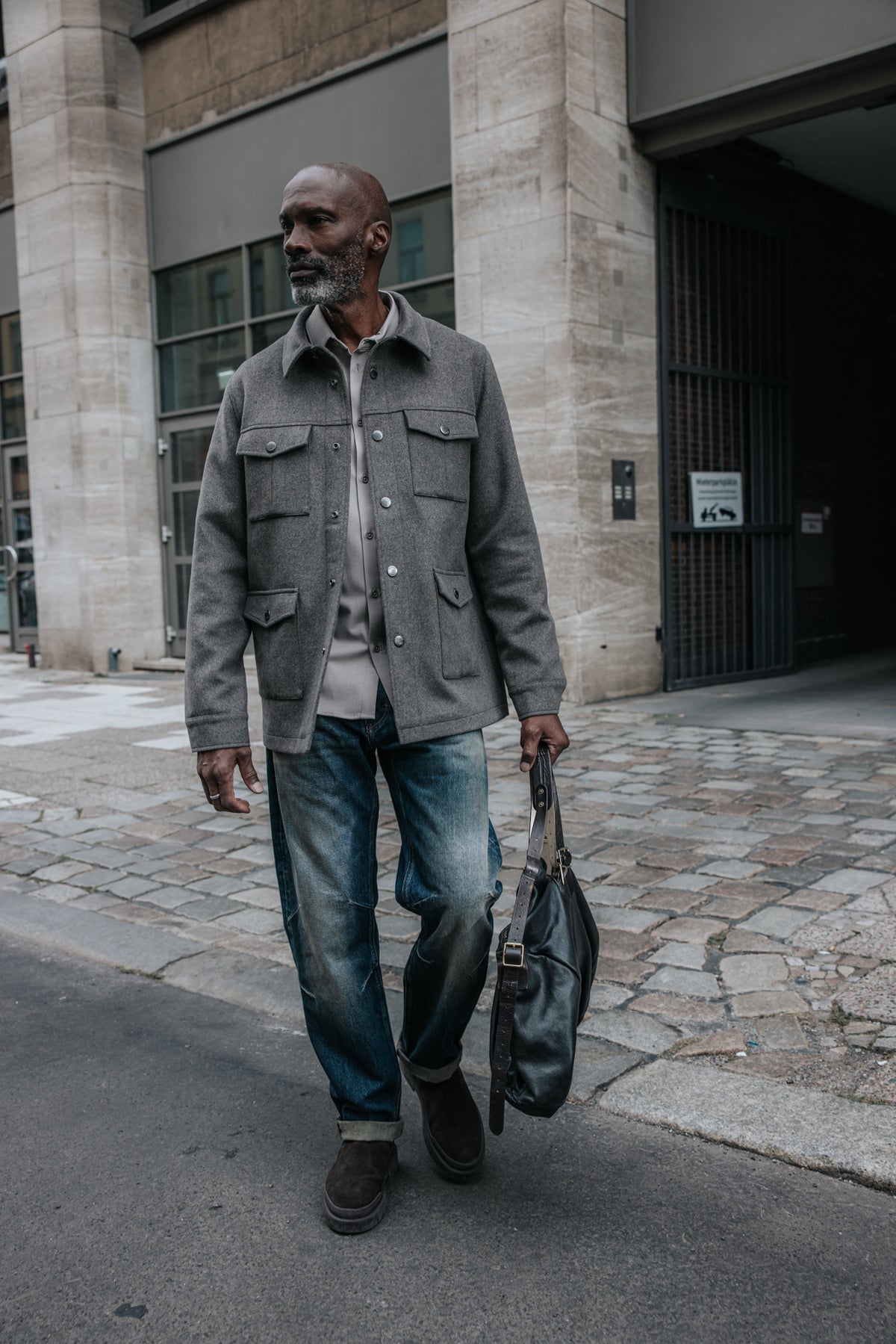 

Blusão abotoado com vários bolsos Homem Beron Krast taupe | Freeman T. Porter