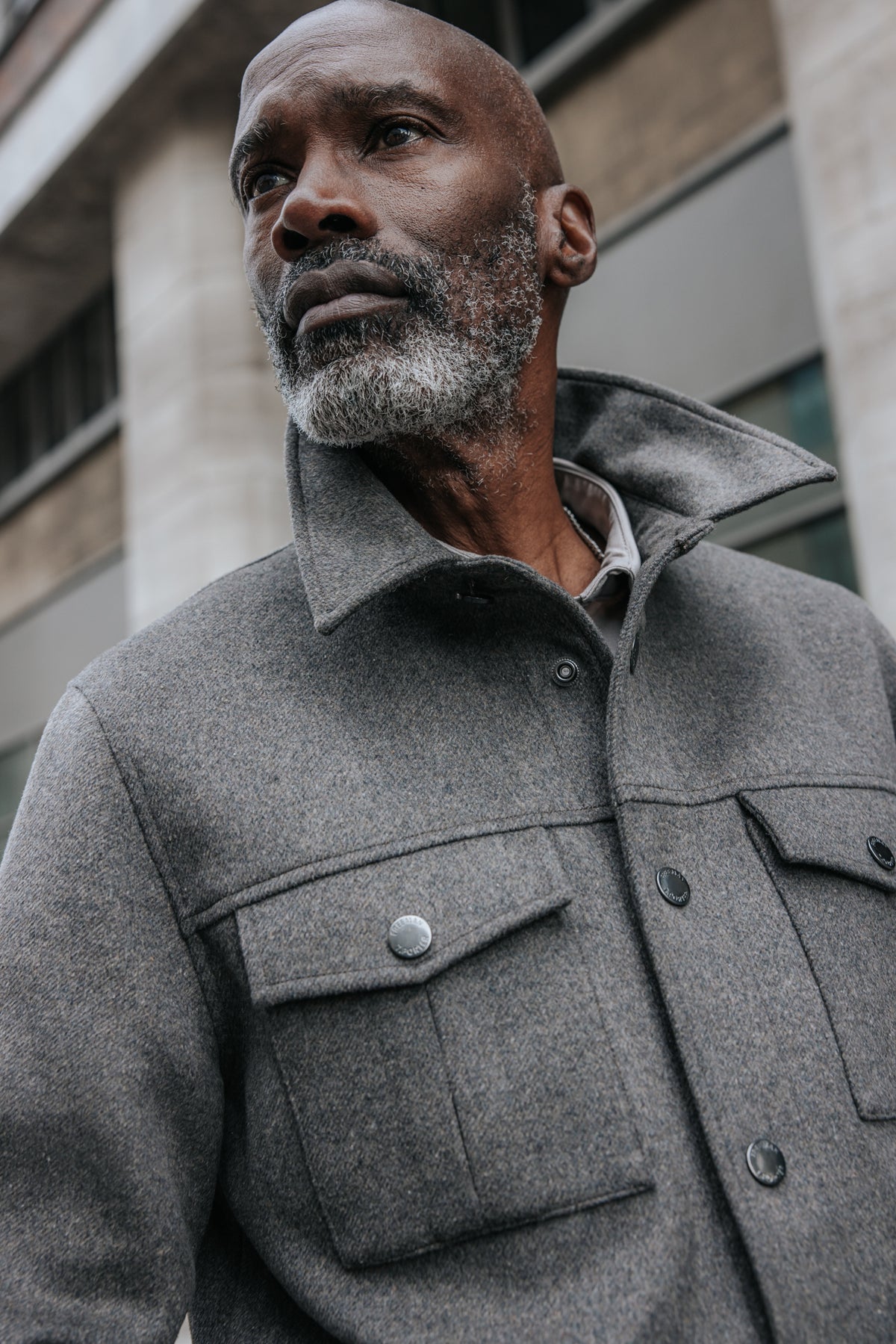 

Knopfleisten-Jacke mit mehreren Taschen Herren Beron Krast taupe | Freeman T. Porter