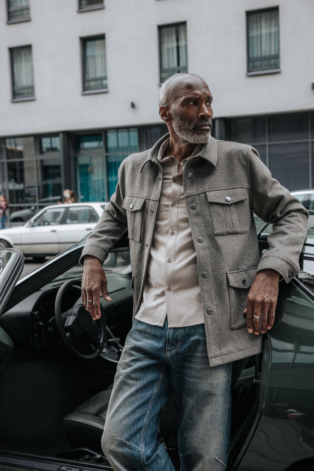 

Blusão abotoado com vários bolsos Homem Beron Krast taupe | Freeman T. Porter