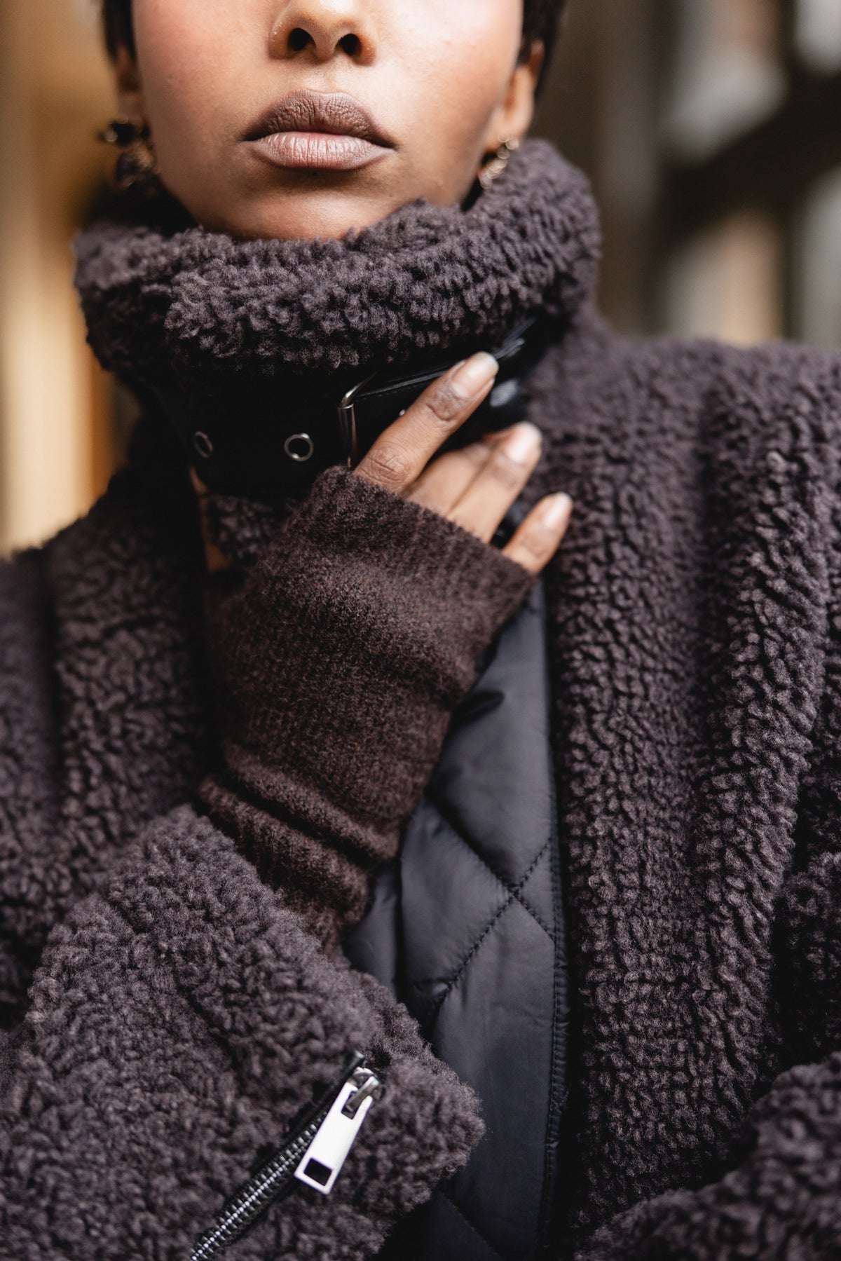 

Sherpa-Fliegerjacke Damen Marinka brown | Freeman T. Porter