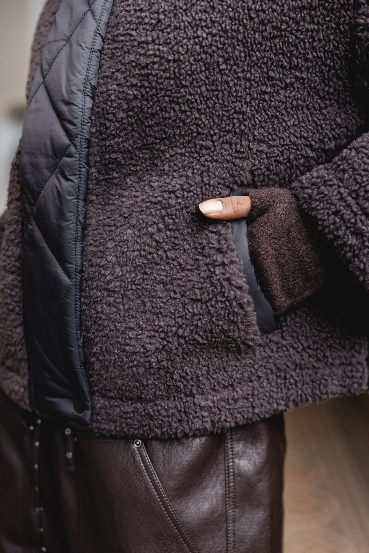 

Sherpa-Fliegerjacke Damen Marinka brown | Freeman T. Porter