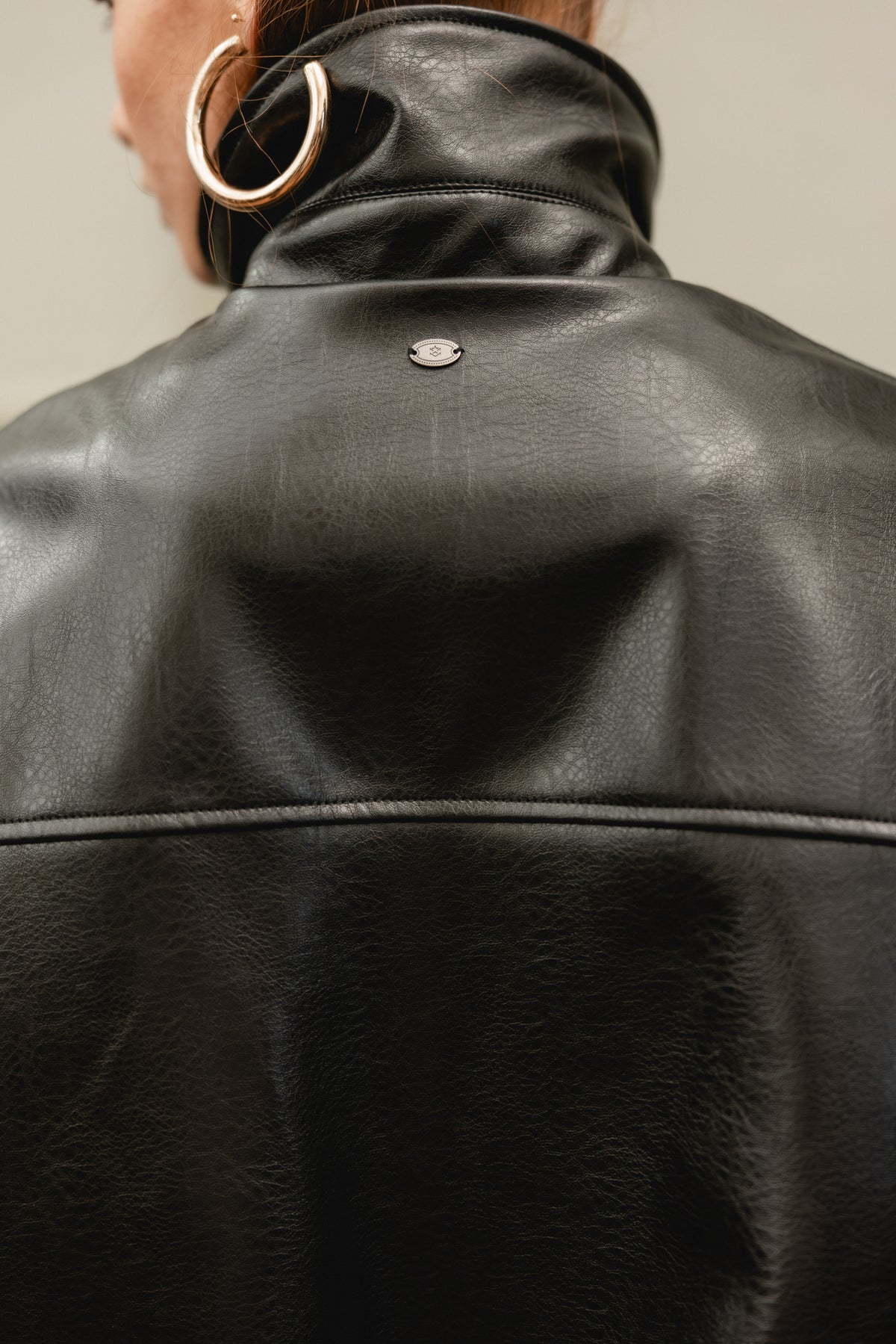 

Oversized-Jacke in Lederoptik Damen Valya black | Freeman T. Porter