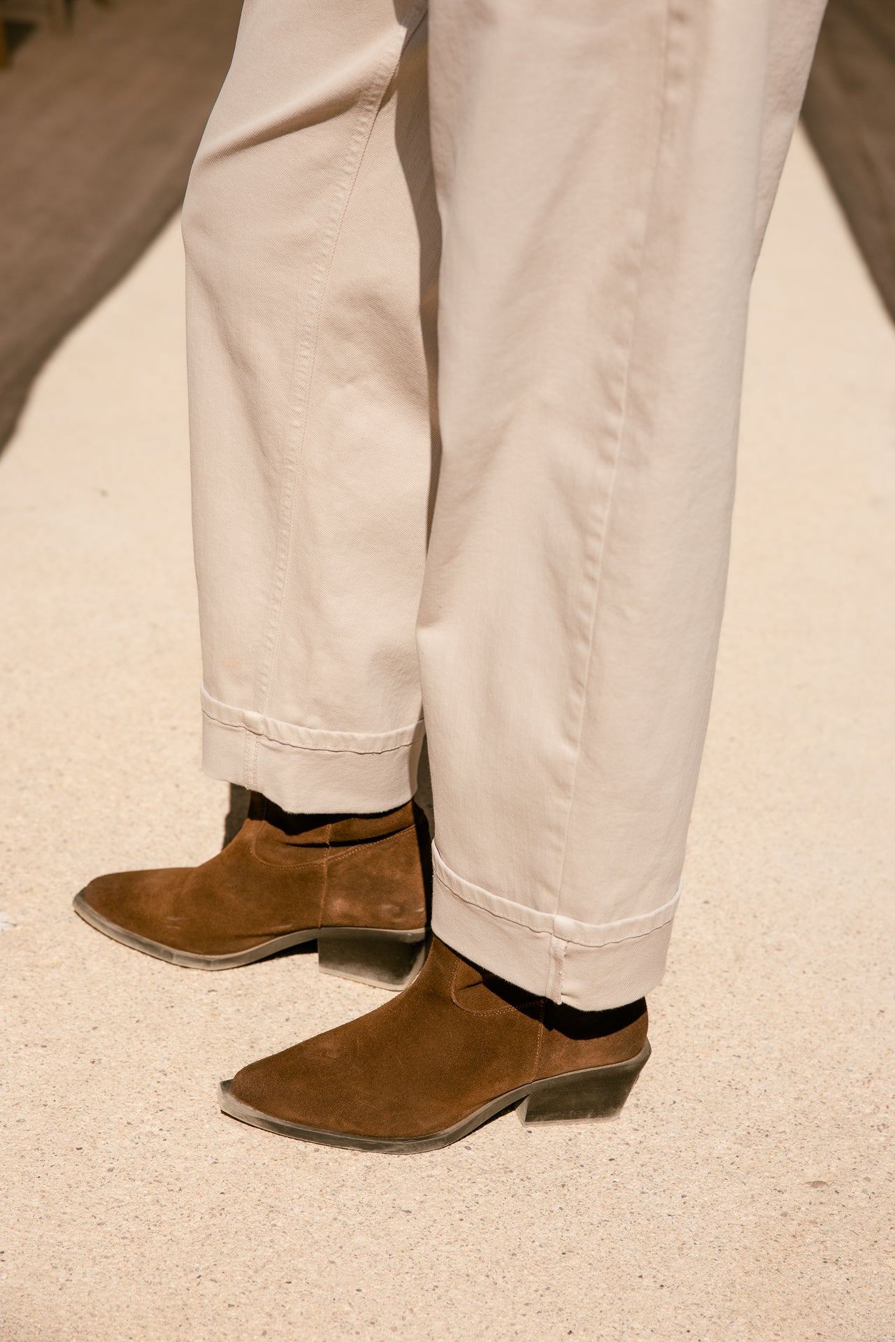 

Pantalon boyfriend 7/8 Femme Robyn Magestic beige | Freeman T. Porter