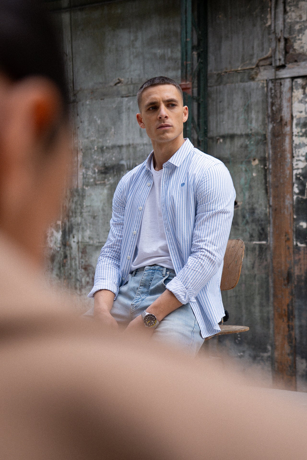 chemise rayée pour homme