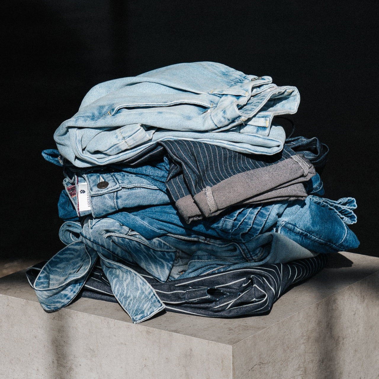 pile de jeans pour femme