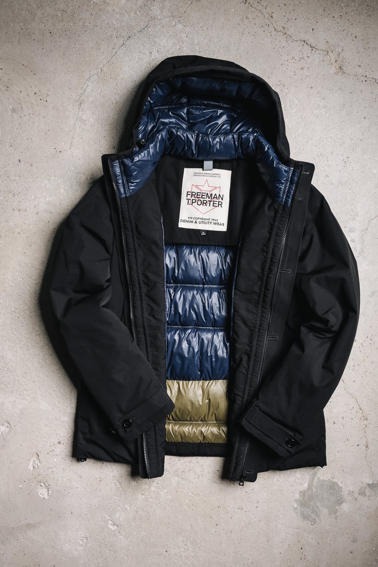   
            

Veste matelassée Homme Crockett Wind black | Freeman T. Porter
          