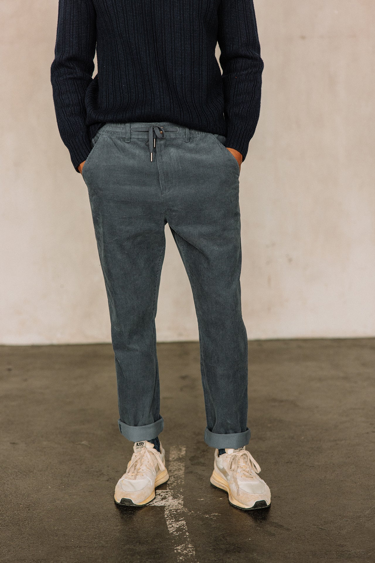 pantalons homme velours