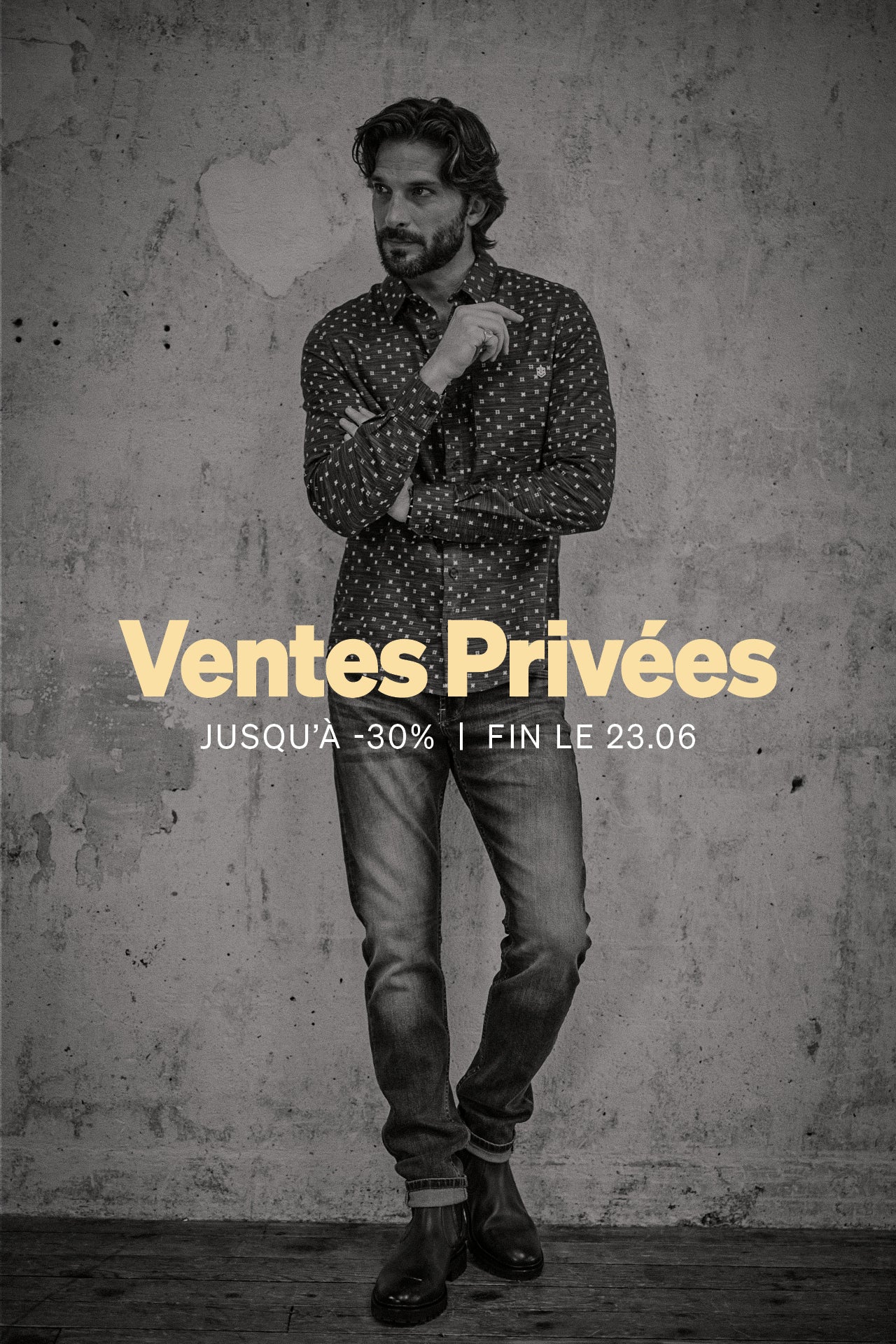 ventes privées menu homme