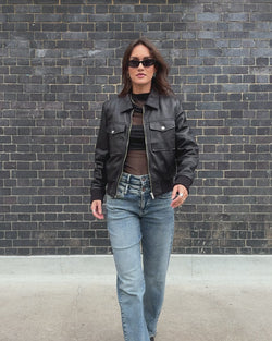 

Lederbomber Damen Virgy Leather black | Freeman T. Porter
