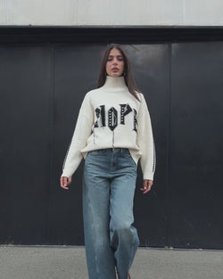 

Pullover mit Fransen-Details Damen Pears Rock off white | Freeman T. Porter