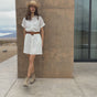 

Vestido camisero Mujer Raffia Leaf Lace white | Freeman T. Porter
